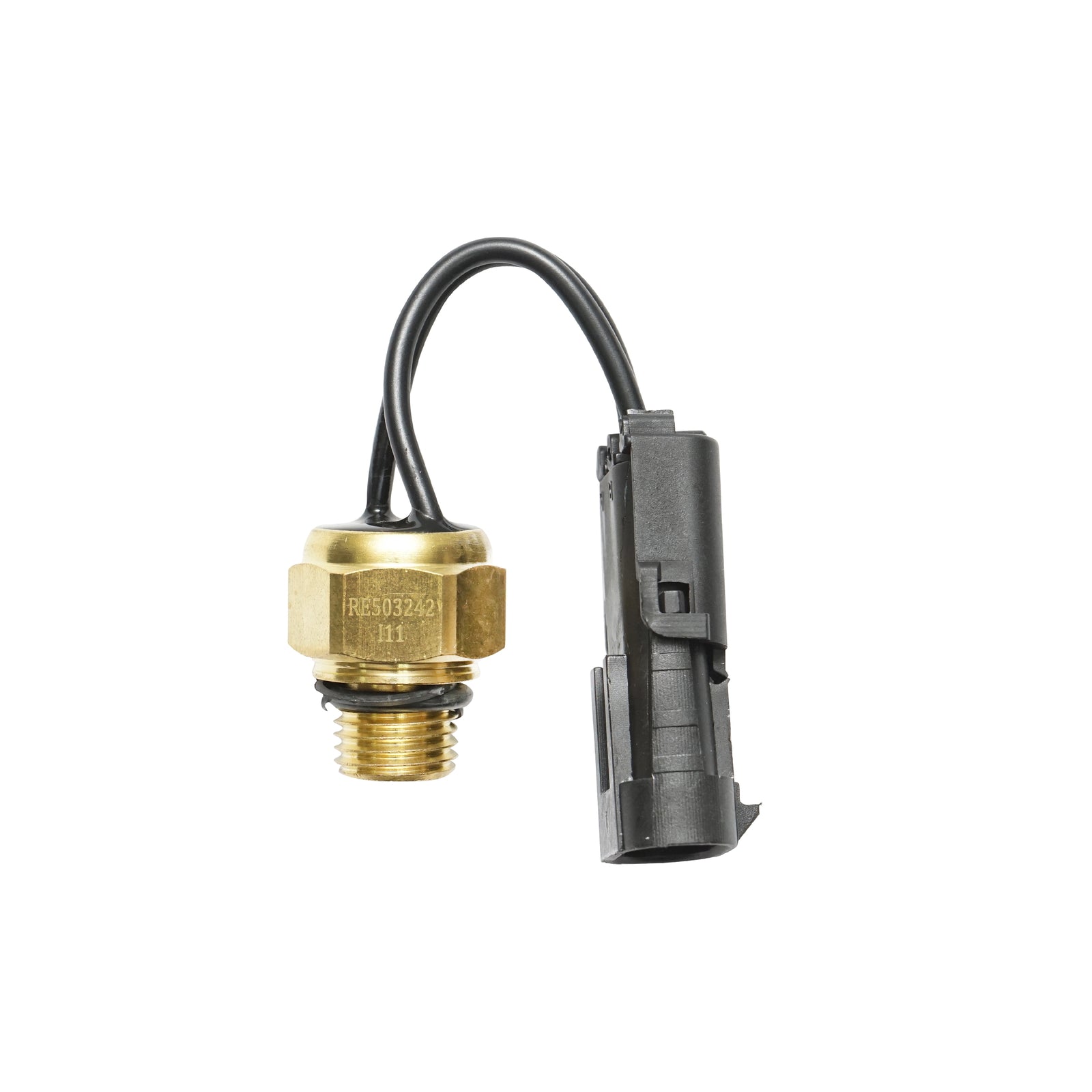 John Deere OEM temperature sensor RE503242 thread, M14X1.5, 2 pins